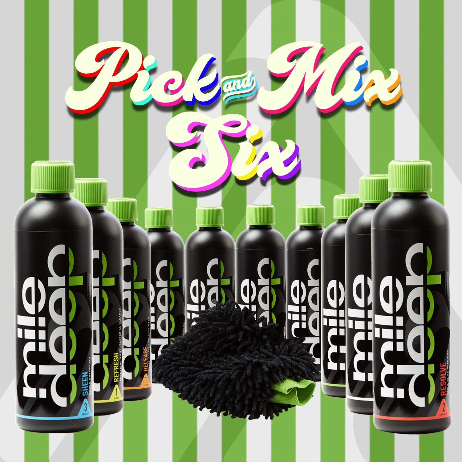 pick and mix six car products
